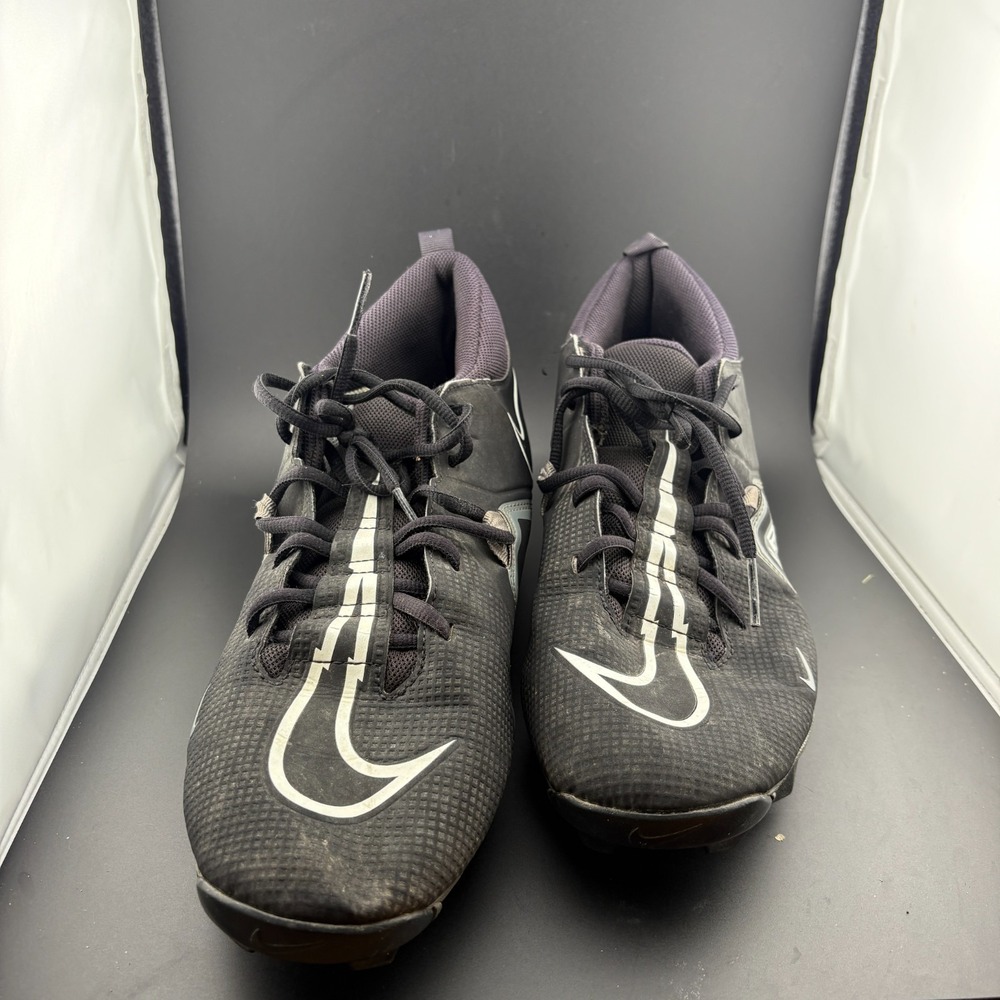 Nike Alpha Menace 3 Shark CV0584-010 Mens 13 W Football Cleats Black White Shoes